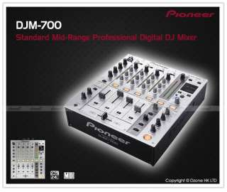   DJM 700 4 Channel Professional Digital DJ Mixer Silver DJM700  