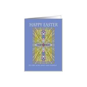  Cross Happy Easter Son and his Family Card Health 