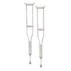  Walking Crutches with Underarm Pad and Handgrip, Adult , 1 