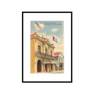  Cuban Institute, Key West, Florida Pre Matted Poster Print 