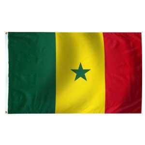  Senegal Flag 3X5 Foot E Poly Patio, Lawn & Garden