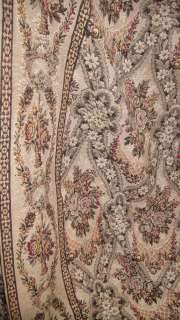 FRENCH ANTIQUE TAPESTRY DRAPES 3 PANELS c1880 BEAUTIFUL  