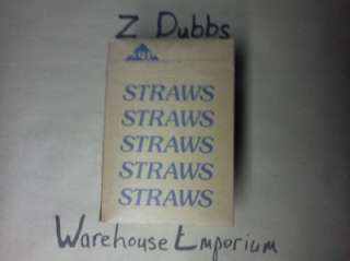   boxes of 500) 7 3/4 Sanitary Wrapped Plastic Drinking Straws  