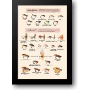  Fly Fishing Lures Low Water and Special 24x33 Framed Art 
