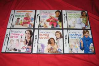 Lot of 6 Girl Imagine Games for DS / DSi # 15 008888164630  