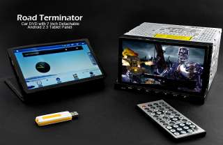   Terminator   Car DVD with 7 Inch Detachable Android 2.3 Tablet Panel