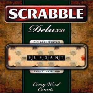 Scrabble Deluxe Tile Lock Gameboard Toys & Games