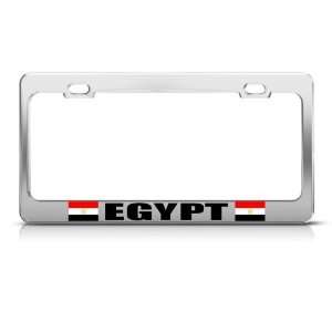  Egypt Egyptian Flag Country Metal license plate frame Tag 