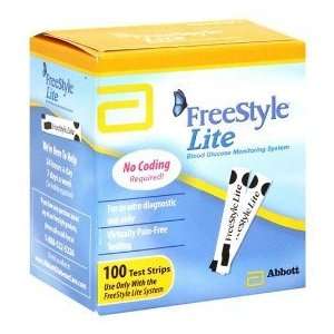   Freestyle Lite Test Diabetic Strips 100 Count