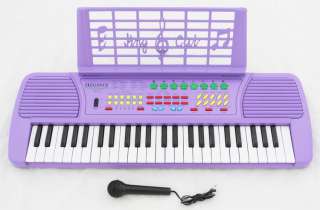 NEW PURPLE Children Electronic Piano Music Kid Keyboard+Mic  