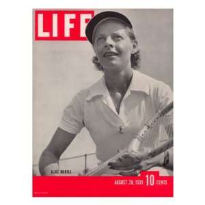  Tennis Champ Alice Marble, August 28, 1939 Premium 