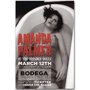 Amanda Palmer Poster   T Concert Flyer
