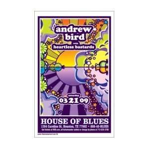  Andrew Bird   Houston, Tx 2009   29x18 inches   Concert 