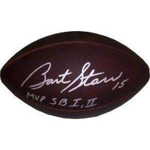 Bart Starr Autographed Football   Duke   Autographed Footballs