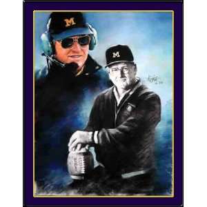  Michigan Head Coach Bo Schembechler Framed Print Sports 