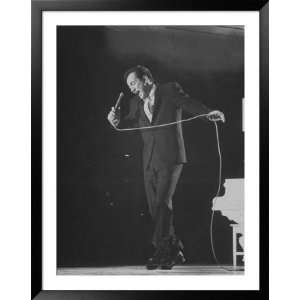  Singer Bobby Darin Performing on Stage at the Sands Hotel 