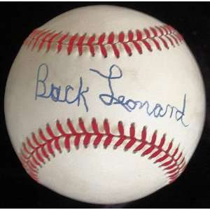  Hof 1972 Buck Leonard Autographed National League Baseball 