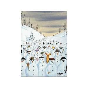  Charles Addams Christmas Cards   Snowman March Office 