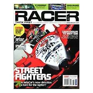 Dan Wheldon Autographed Racer Magazine   June 2005   Autographed 