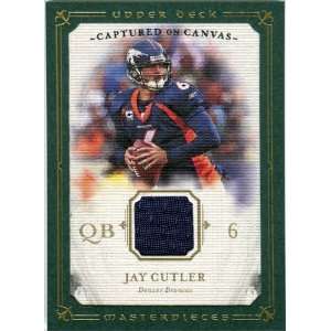   Upper Deck UD Masterpieces Captured on Canvas Jerseys #CC32 Jay Cutler