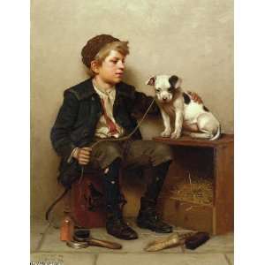 Hand Made Oil Reproduction   John George Brown   24 x 32 inches   My 