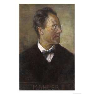 Gustav Mahler Austrian Musician Giclee Poster Print, 24x32  