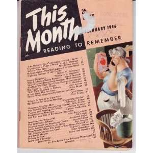  This Month 1946  February Harold J. Laski. Contributors 