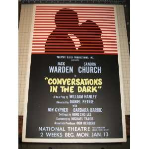   for Conversations In The Dark starring Jack Warden & Sandra Church