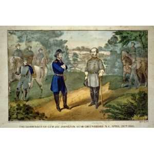 The surrender of Genl. Joe Johnston near Greensboro N.C.,April 26th 