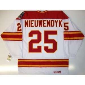 Joe Nieuwendyk Calgary Flames 89 Cup Vintage Ccm Jersey   Large