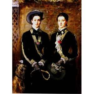 FRAMED oil paintings   John Everett Millais   24 x 32 inches   Twins 
