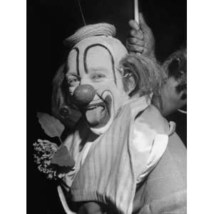 Bing Crosby Dressed as a Clown for a Charity Show to Benefit St. John 