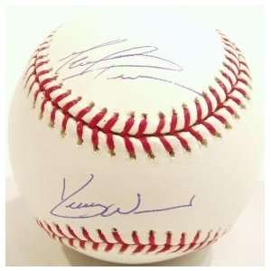  Kerry Wood & Mark Prior Autographed Baseball   & Sports 