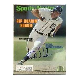 Kirk Gibson autographed Sports Illustrated Magazine (Detroit Tigers)