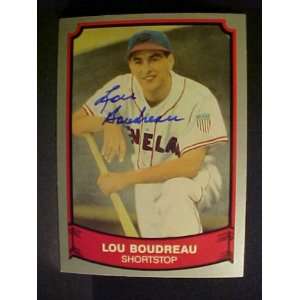 Lou Boudreau Cleveland Indians #166 1989 Baseball Legends Signed 