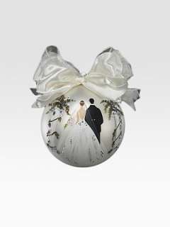   Creations Boutique   Bride & Groom Globe Ornament   