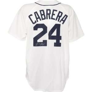 Miguel Cabrera Autographed Jersey  Details Detroit Tigers, White 