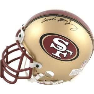 Mike Singletary Autographed 49ers Riddell Mini Helmet with Coach 