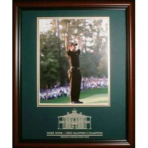 Mike Weir 8x10 Arms Raised with Etched Mat