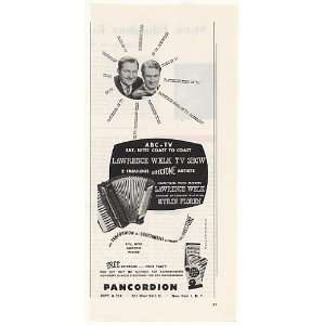  1958 Lawrence Welk Myron Floren Pancordion Accordion Print 