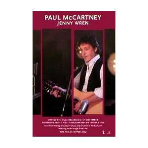 PAUL McCARTNEY Jenny Wren Music Poster