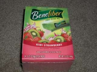Benefiber Fiber Drink Mix Kiwi Strawberry Flavored Stick Packs 24count 
