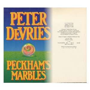   Peckhams Marbles / Peter De Vries Peter (1910 1993) De Vries Books