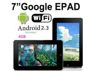   Epad Google Android 2.3 WIFI Tablet iRobot MID eReaders 4GB 1GHz Black