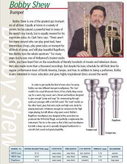 Bobby Shew Trumpet or Flugelhorn Mouthpiece   Make one selection from 