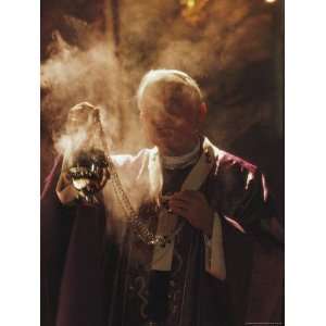 Pope John Paul II Incenses the Altar at a Mass at San Dorotea, San 