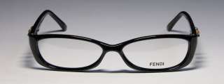 NEW FENDI 823 52 14 135 BLACK THICK DESIGNER EYEGLASSES/GLASSES/FRAMES 