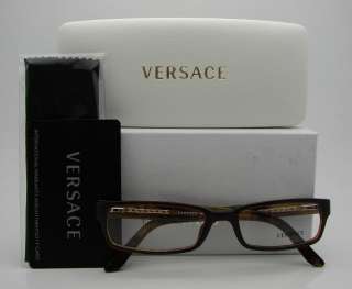 Authentic VERSACE Tortoise Rx Eyeglass Frame 3112   806 *NEW*  