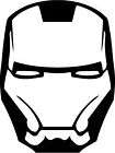 iron man face mask sticker car decal