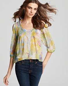 Quotation Plenty by Tracy Reese Blouse   Silk Floral Peasant